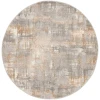 Calvin Klein CK950 Rush CK951 Grey Beige 4 ft. Round Area Rug