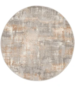 Calvin Klein CK950 Rush CK951 Grey Beige 4 ft. Round Area Rug