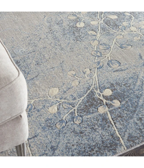 Nourison Somerset Area Rug ST74-Silver/Blue