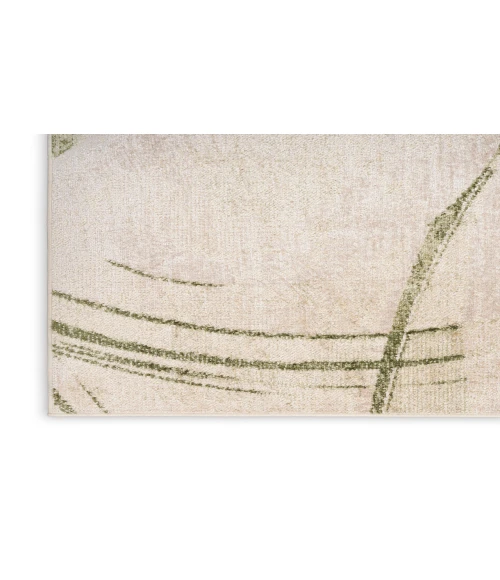 Nourison Astra Machine Washable Beige Green ASW14 7 ft. 10 in. X 10 ft. Rectangle Rug