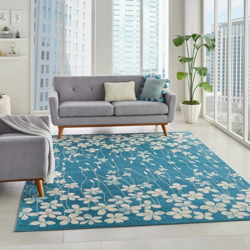 Nourison Tranquil Area Rug TRA04-Turquoise