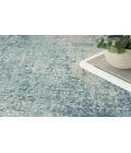 Nourison Astra Machine Washable Blue Ivory ASW07 4 ft. X 6 ft. Rectangle Rug