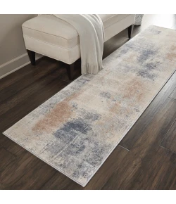 Nourison Home Rustic Textures RUS02 Beige Grey 2 ft. 2 in. X 7 ft. 6 in. Area Rug