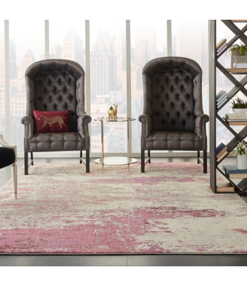 Nourison Celestial Area Rug CES02-Ivory/Pink