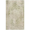 Nourison Home Astra Machine Washable ASW12 Ivory Green 3 ft. 3 in. X 5 ft. Area Rug