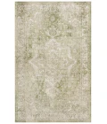 Nourison Astra Machine Washable Ivory Green ASW12 3 ft. 3 in. X 5 ft. Rectangle Rug