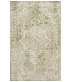 Nourison Home Astra Machine Washable ASW12 Ivory Green 3 ft. 3 in. X 5 ft. Area Rug