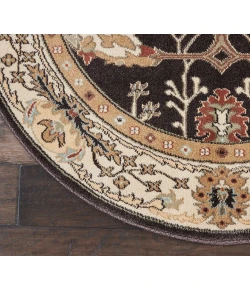 Nourison Home Walden Brown WAL04 3ft.9in. x Round Round Rug