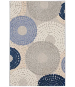 Nourison Home Aloha ALH29 Blue Grey 2 ft. 8 in. X 4 ft. Area Rug