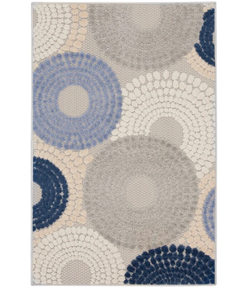Nourison Aloha Area Rug ALH29 Blue/Grey