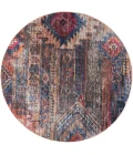 Nicole Curtis Machine Washable Series 1 Multicolor SR106 5 ft. 3 in. Round Rug