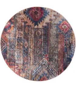 Nourison Home New Concept Washables SR106 Multicolor 5 ft. 3 in. Round Area Rug