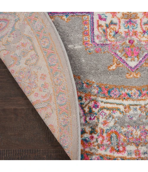 Nourison Passion Round Area Rug PSN03-Grey