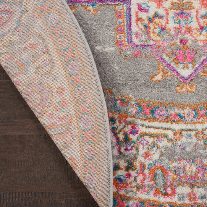 Nourison Passion Round Area Rug PSN03-Grey
