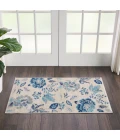 Nourison Tranquil Area Rug TRA02-Ivory/Light Blue
