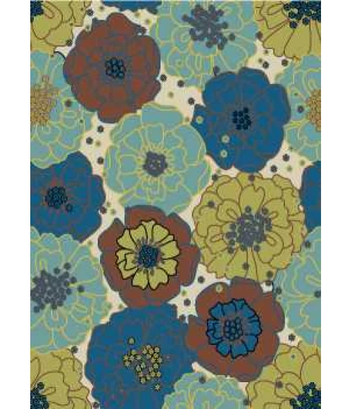 Nourison Home & Garden Area Rug RS021 Light Blue 10' x 13'