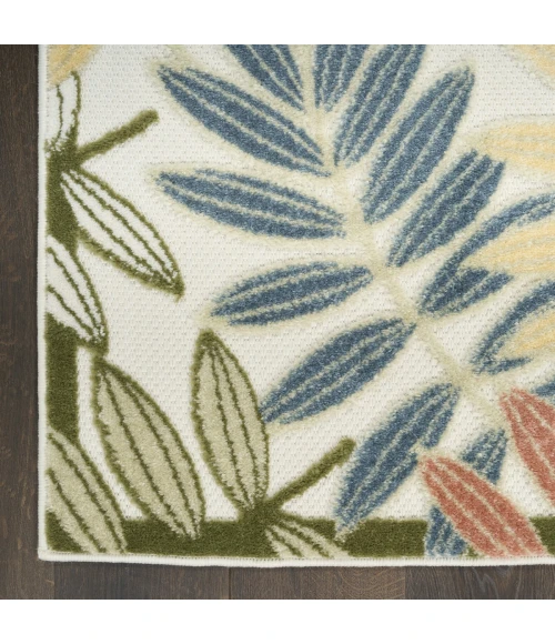 Nourison Aloha Ivory Rose ALH18 7 ft. 10 in. X 10 ft. 6 in. Rect. Rug