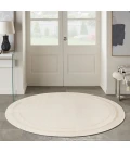 Nourison Home Nourison Essentials Ivory Gold NRE02 6 ft. Round Rug