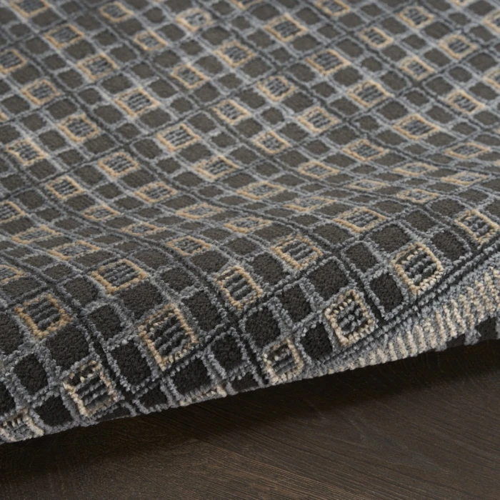 Nourison Nordic Black Taupe NRC03 10ft. x 14ft. Rect. Rug