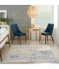 Nourison Passion Area Rug PSN17 Ivory Grey Blue 5'3" x 7'3"