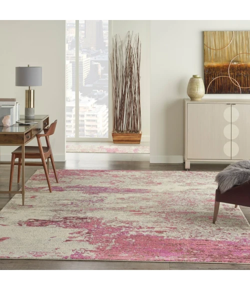 Nourison Celestial Area Rug CES02-Ivory/Pink