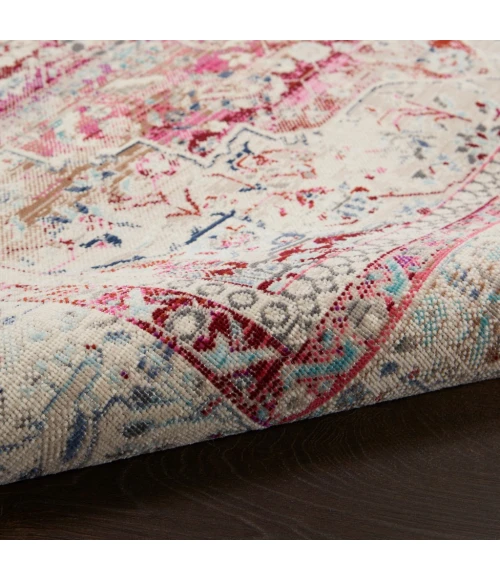 Nourison Vintage Kashan Area Rug VKA07-Red/Ivory