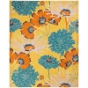 Nourison Home Allur ALR06 Yellow Multicolor 7 ft. 10 in. X 9 ft. 10 in. Area Rug