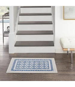 Nourison Home Whimsicle WHS13 Ivory Blue 2 ft. X 3 ft. Area Rug