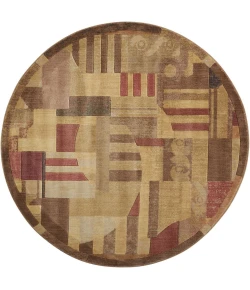 Nourison Somerset Multicolor ST22 5ft.6in. x Round Rug