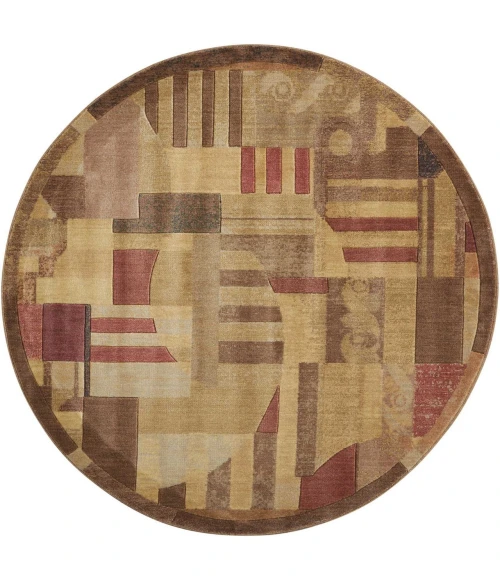 Nourison Somerset Multicolor ST22 5ft.6in. x Round Rug
