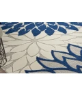 Nourison Aloha Ivory Navy ALH05 9 ft. X 12 ft. Rectangle Rug