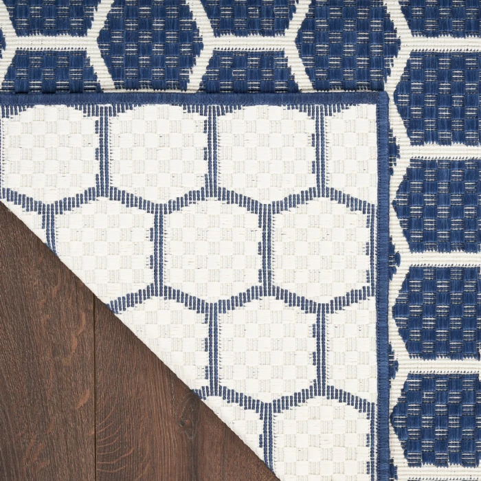 Nourison Twist Reversible Navy TWS01 6 ft. X 9 ft. Rect. Rug