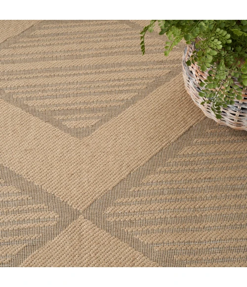 Nourison Washable Jute Natural Beige WSJ01 5 ft. X 7 ft. Rect. Rug