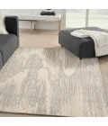 Michael Amini Ma30 Star Area Rug SMR02 Ivory/Grey 5'3" x 7'3"
