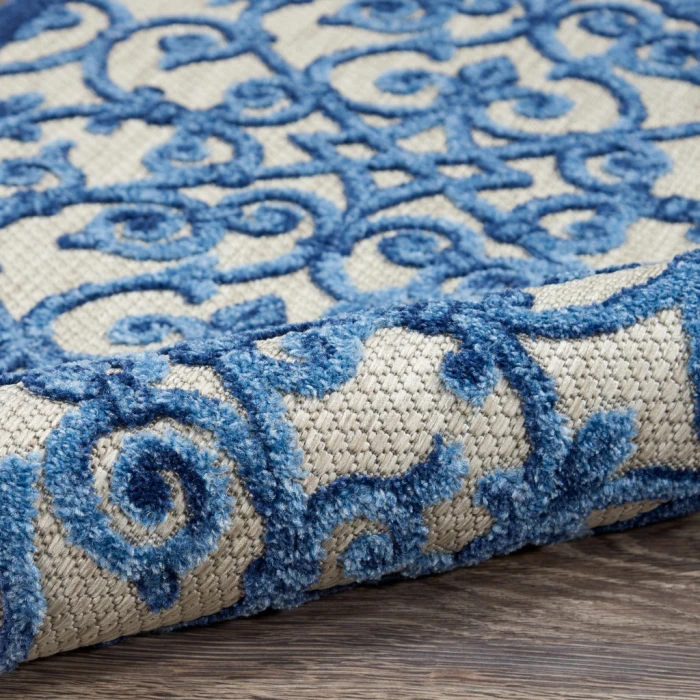 Nourison Aloha Area Rug ALH21-Grey/Blue