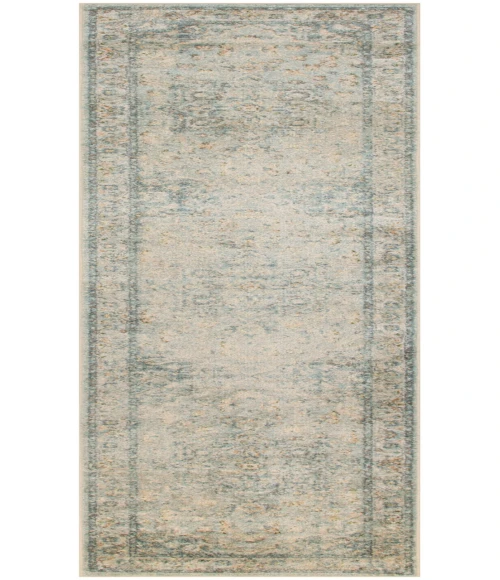 Nourison Astra Machine Washable Light Blue ASW12 2 ft. 2 in. X 8 ft. Rectangle Rug