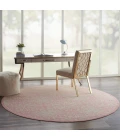 Nourison Jubilant Round Area Rug JUB06-Ivory/Pink