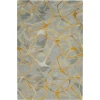 Nourison Home Symmetry SMM05 Grey Yellow 5 ft. 3 in. X 7 ft. 9 in. Area Rug