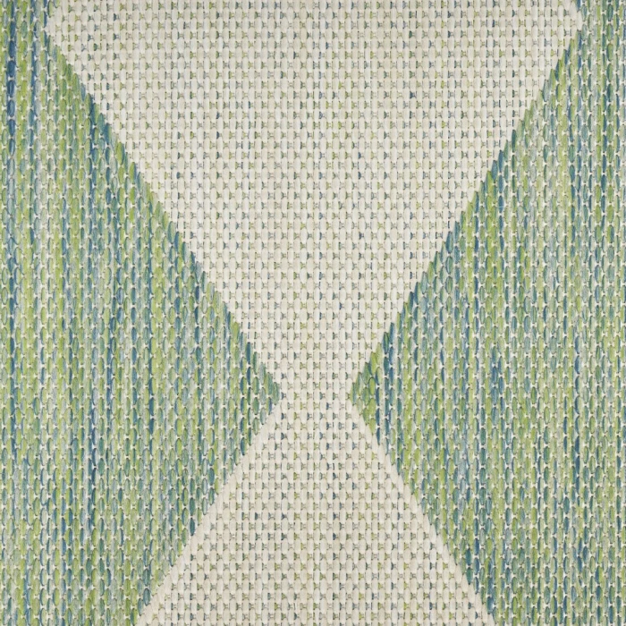 Nourison Positano Blue Green POS04 10ft. Round Rug