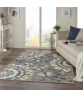 Nourison Aloha Area Rug ALH20 Grey/Multi 5'3" x 7'5"