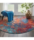 Nourison Celestial Round Area Rug CES08-Atlantic