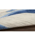 Nourison Aloha Blue Grey ALH33 5 ft. 3 in. Round Rug