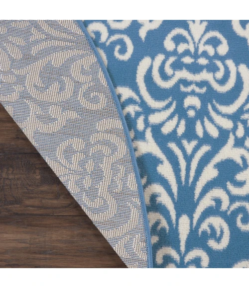 Nourison Grafix Round Area Rug GRF06-Blue