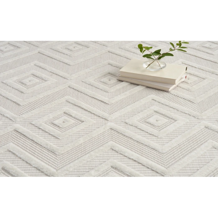 Nourison Versatile Ivory White NRV01 10 ft. X 14 ft. Rectangle Rug