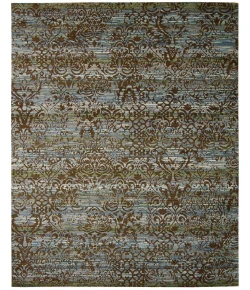 Nourison Home Rhapsody RH009 Blue/Moss 9 ft. 9 in. X 13 ft. Area Rug