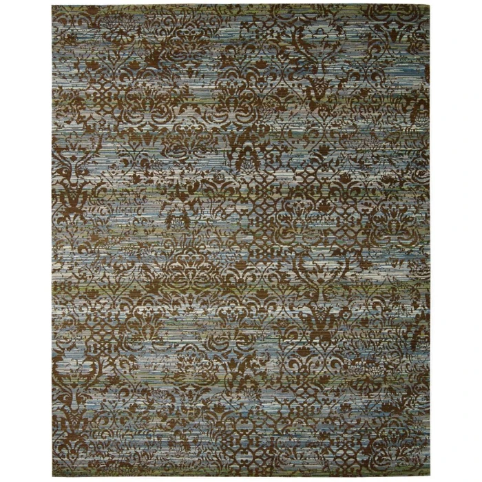 Nourison Rhapsody Area Rug RH009-Blue/Moss