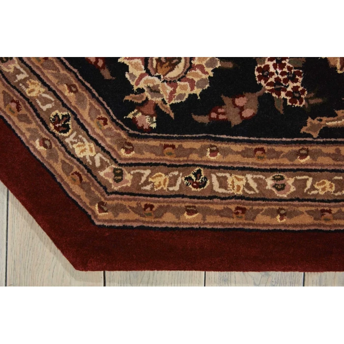 Nourison 2000 Octagon Area Rug 2002-Burgundy