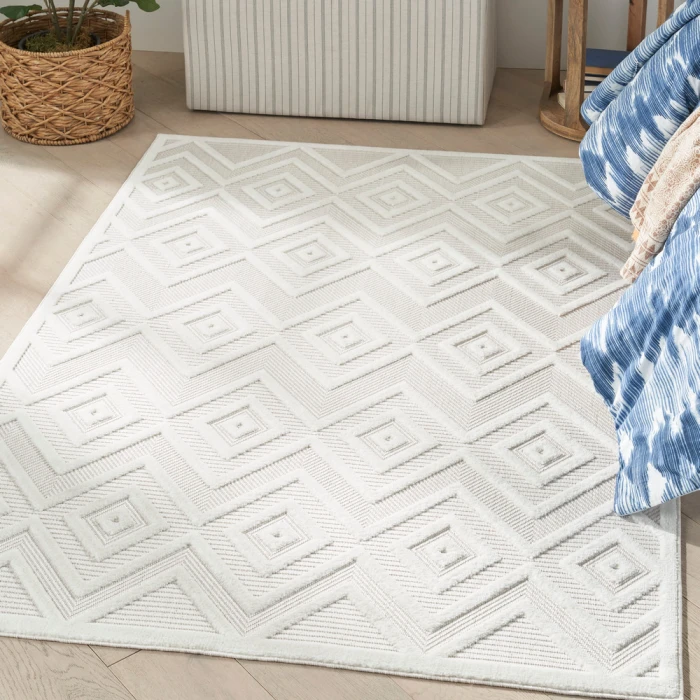 Nourison Versatile Area Rug NRV01 Ivory/White