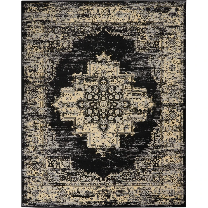Nourison Grafix Area Rug GRF14-Black