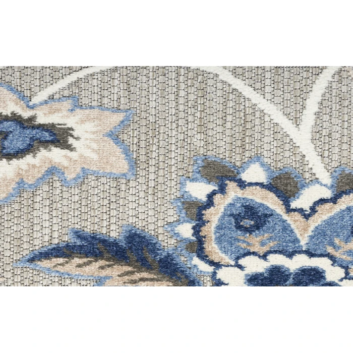 Nourison Aloha Blue Grey ALH31 2 ft. X 6 ft. Rectangle Rug